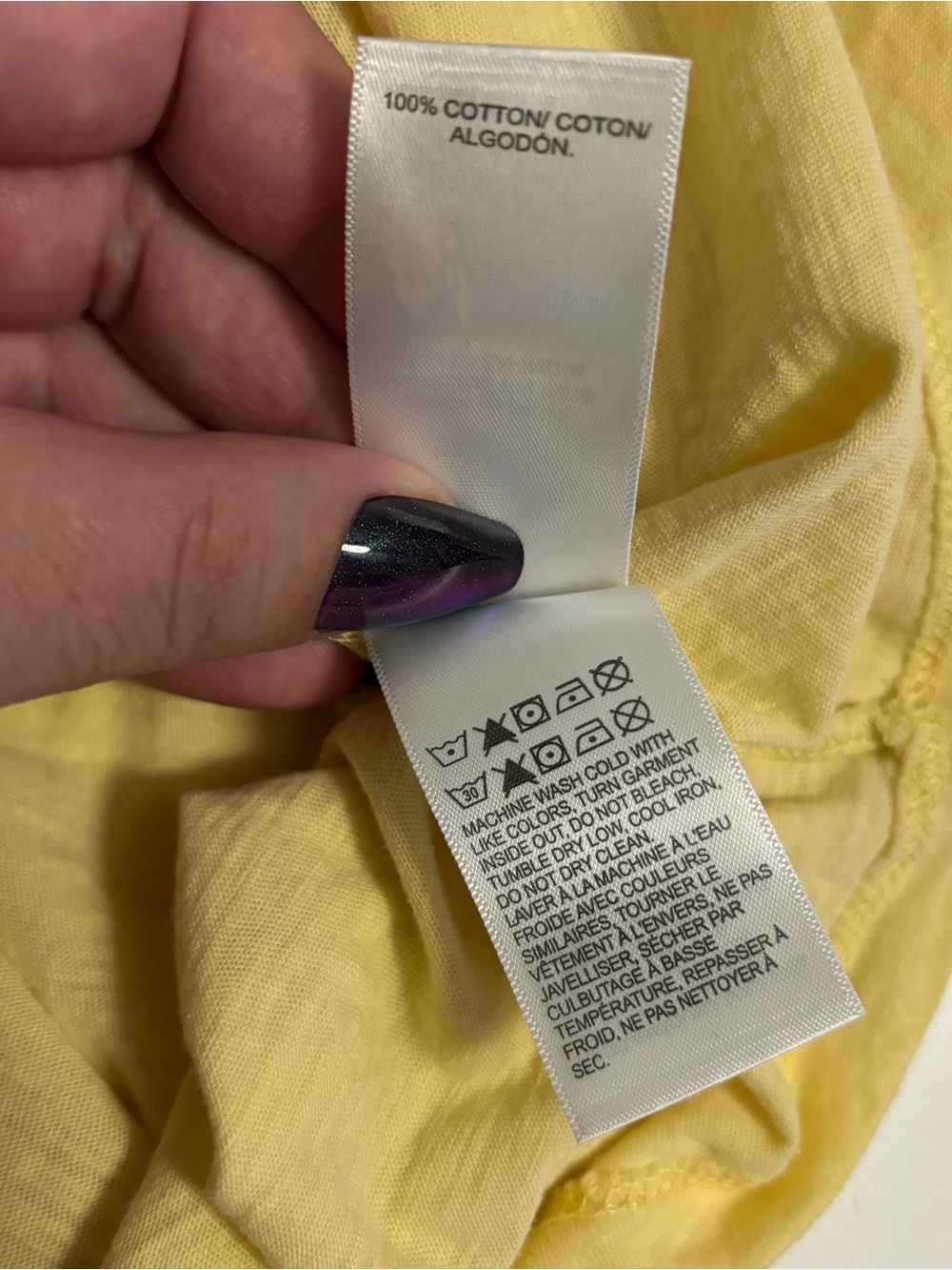 Lucky Brand Yellow Cotton Boho Peasant Crochet Trim Sleeveless Top XL - Picture 11 of 12
